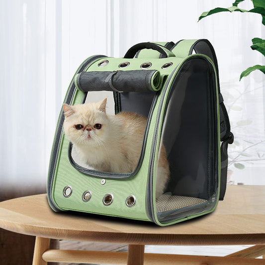 Sac à dos pour animaux de compagnie entièrement en PVC transparent