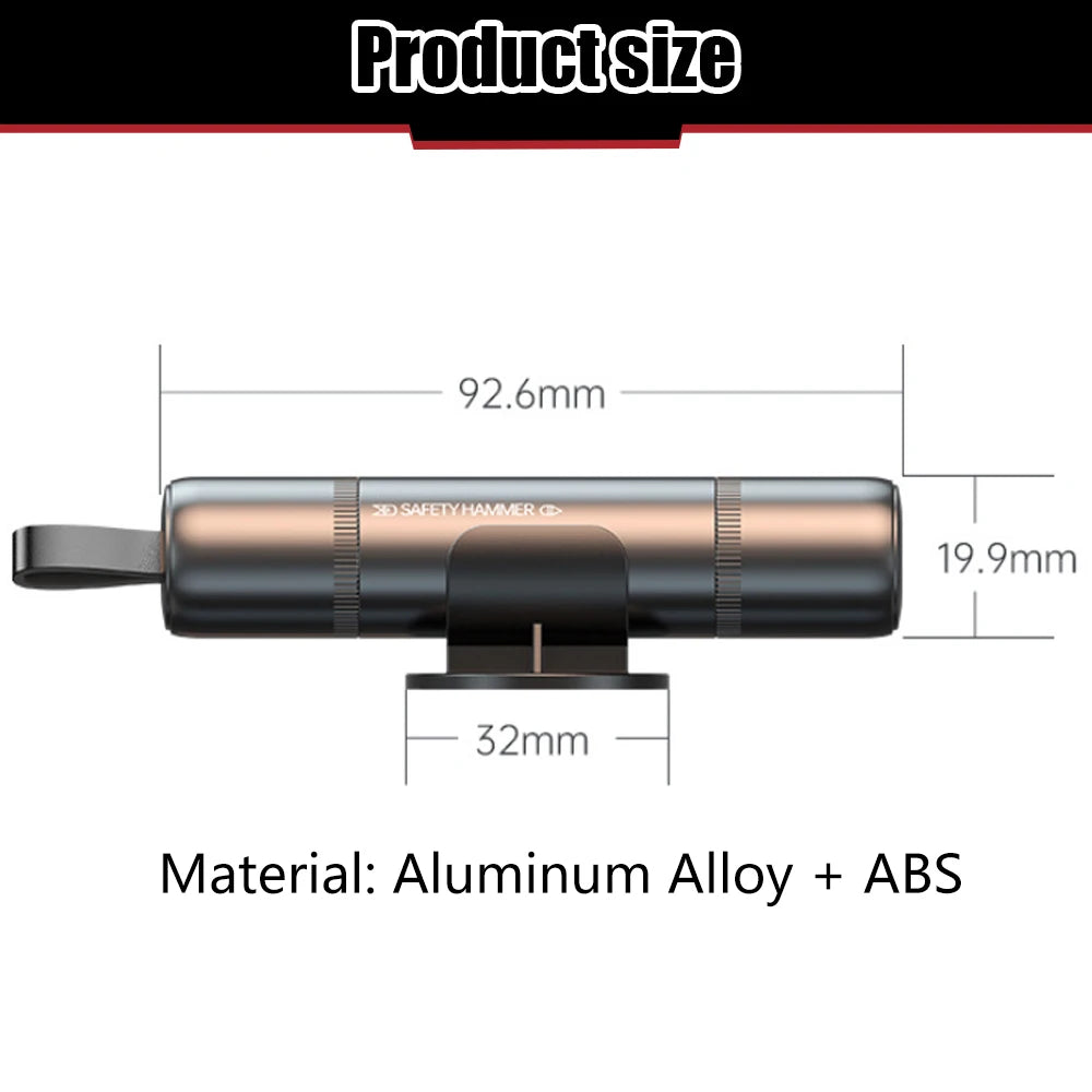 2 In 1 Car Safety Hammer Emergency