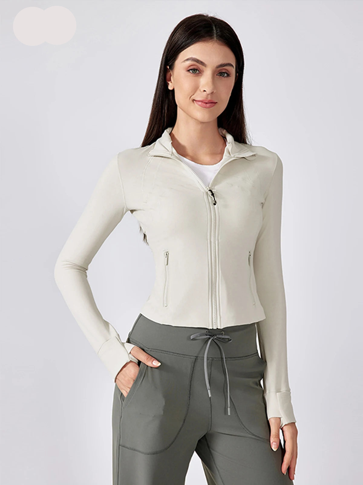 Yoga Jacket Slim Fit Zippered