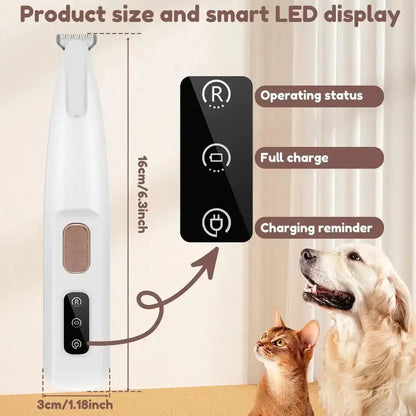 New Dog Paw Trimmer with LED Light